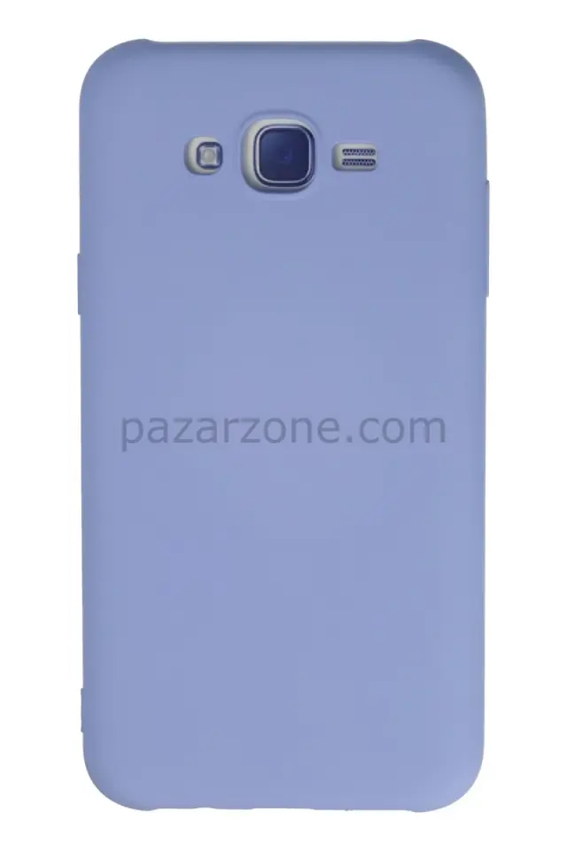 Newface Samsung Galaxy J7 Kılıf Nano içi Kadife Silikon - Lila
