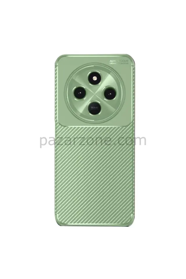 Newface Xiaomi Redmi 14C Kılıf Auto Focus Karbon Kapak - Su Yeşili
