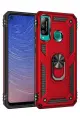 Newface Huawei P40 Lite E Kılıf Sofya Yüzüklü Silikon Kapak - Kırmızı