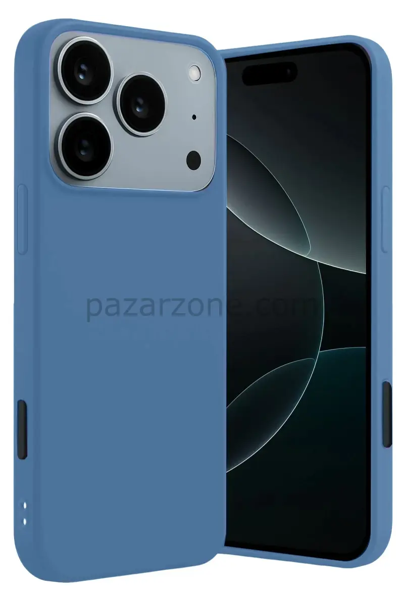 Newface Apple iPhone 17 Pro Max First Silikon - Mavi