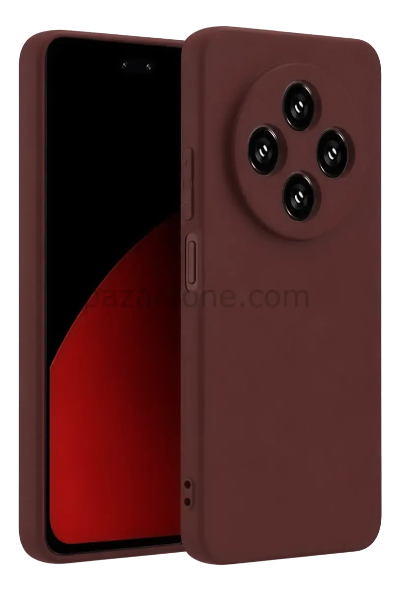 Newface Xiaomi Redmi 14C Kılıf First Silikon - Bordo