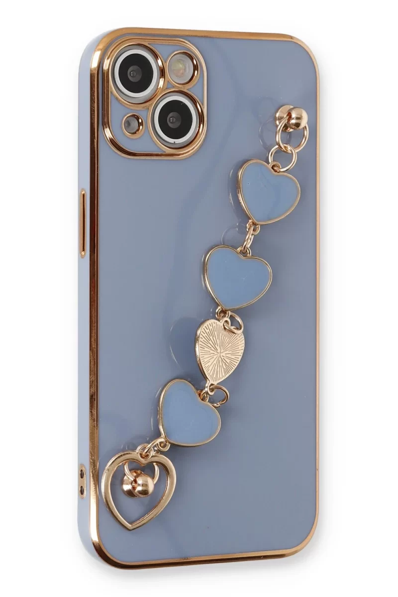 Newface Apple iPhone 14 Plus Kılıf Esila Silikon - Gri