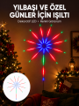 Akıllı RGB LED Havai Fişek Duvar Lambası Kumandalı ve Uygulama Kontrollü Yeni Nesil