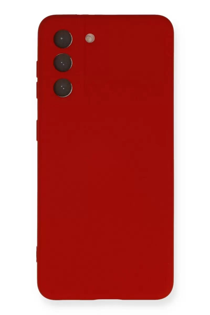 Newface Samsung Galaxy S21 Kılıf Nano içi Kadife Silikon - Kırmızı