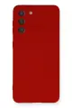 Newface Samsung Galaxy S21 Kılıf Nano içi Kadife Silikon - Kırmızı