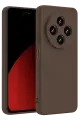 Newface Xiaomi Redmi 14C Kılıf First Silikon - Kahverengi