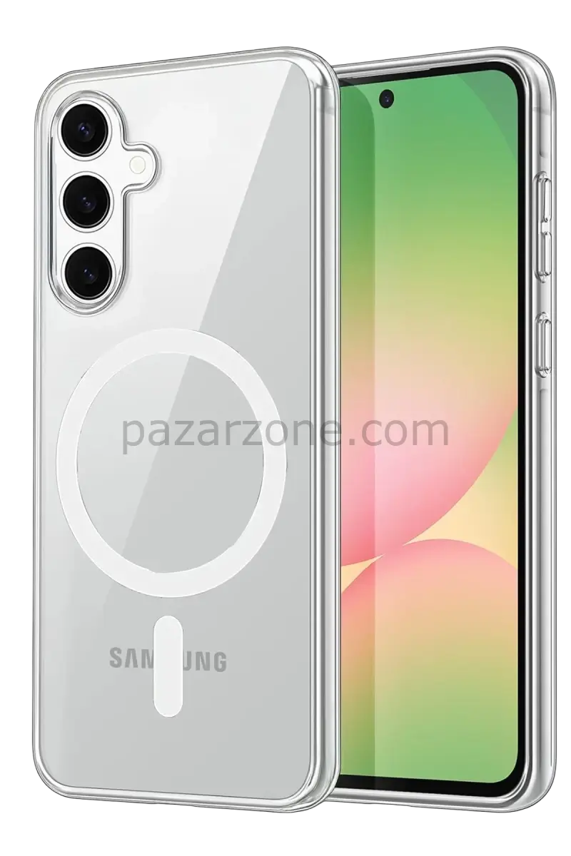Newface Samsung Galaxy S26 Plus Combo Sert Şeffaf Magsafe Kapak - Şeffaf