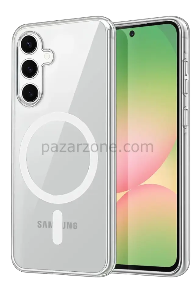 Newface Samsung Galaxy S26 Plus Combo Sert Şeffaf Magsafe Kapak - Şeffaf