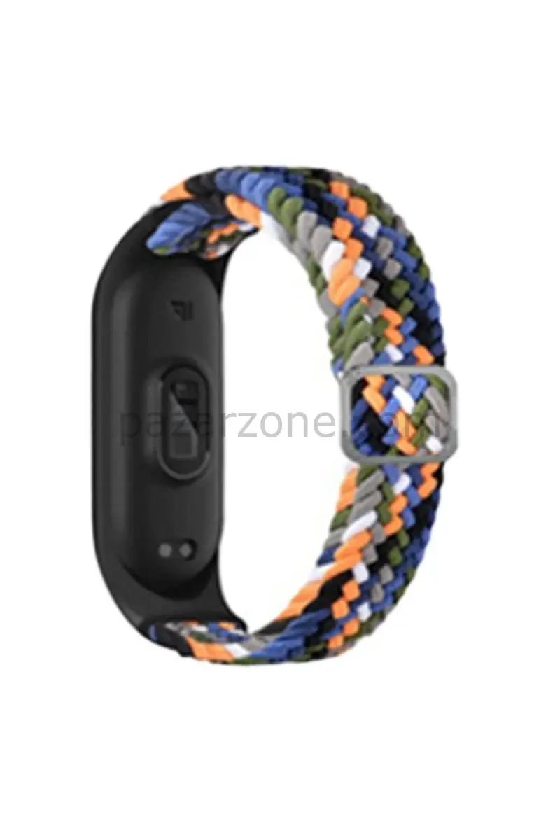 Newface Xiaomi Mi Band 6 Star Kordon - Gri-Turuncu