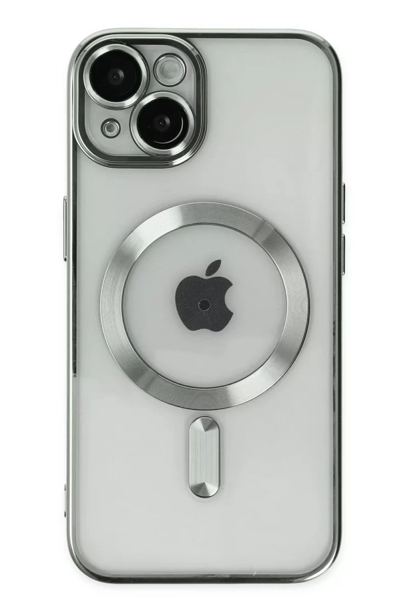 Newface Apple iPhone 14 Kılıf Kross Magneticsafe Kapak - Gümüş