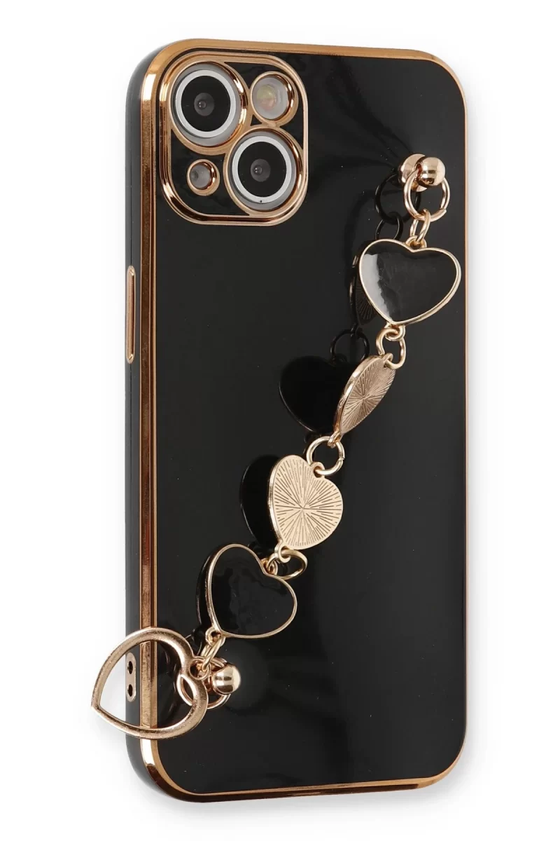 Newface Apple iPhone 14 Plus Kılıf Esila Silikon - Siyah