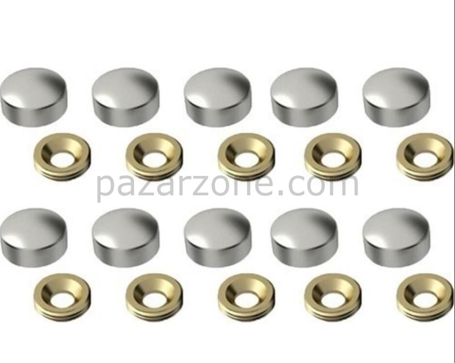 Krom Vida Tapası 16 mm 10 Adet