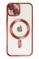 Newface Apple iPhone 14 Kılıf Kross Magneticsafe Kapak - Kırmızı