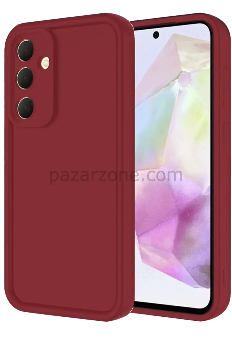 Newface Samsung Galaxy A16 5G Kılıf Viera Silikon - Bordo