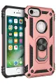 Newface Apple iPhone 7 Kılıf Sofya Yüzüklü Silikon Kapak - Rose