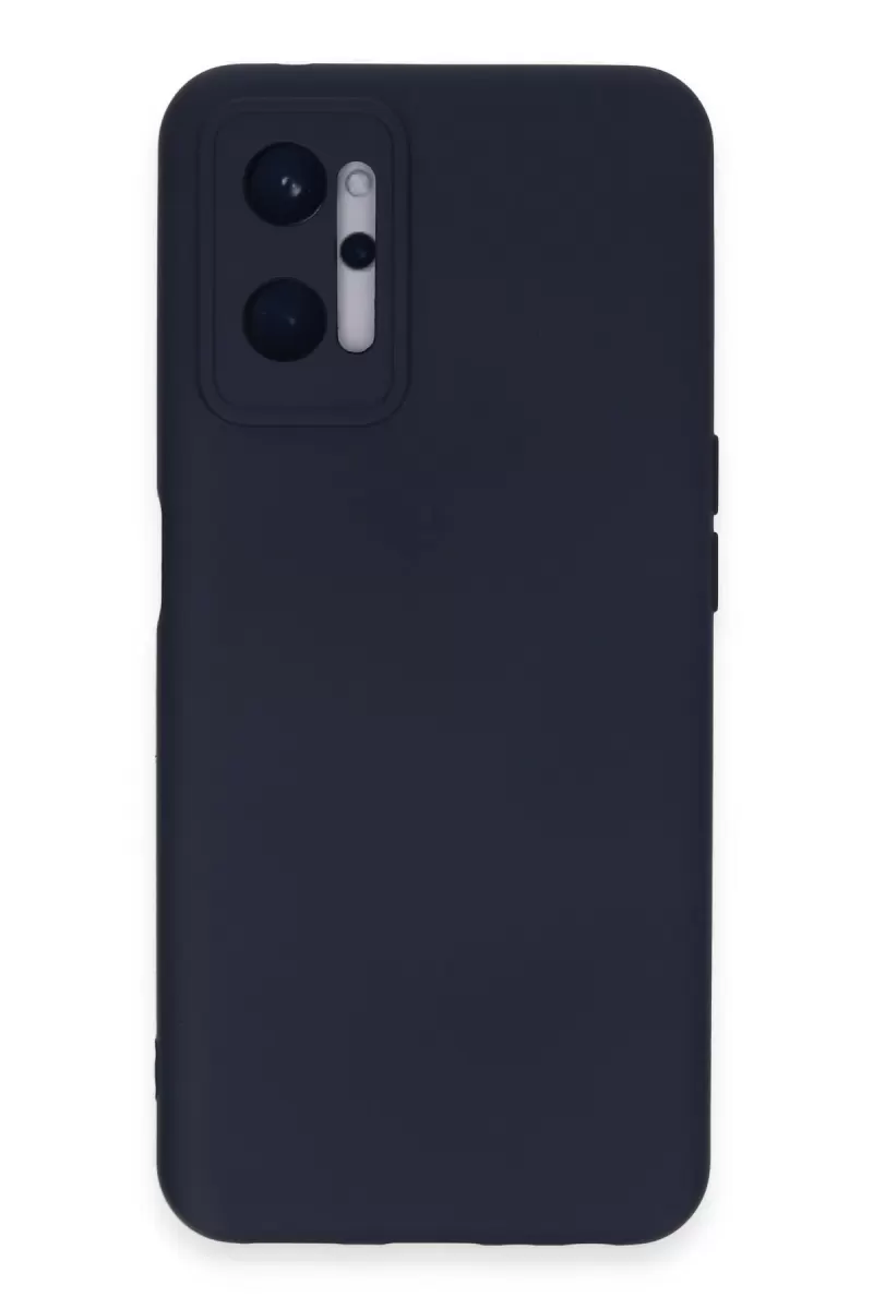 Newface Realme 9i 4G Kılıf Nano içi Kadife Silikon - Lacivert