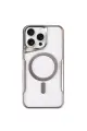Newface Apple iPhone 11 Pro Max Kılıf Boyi Magsafe Silikon Kapak - Gümüş