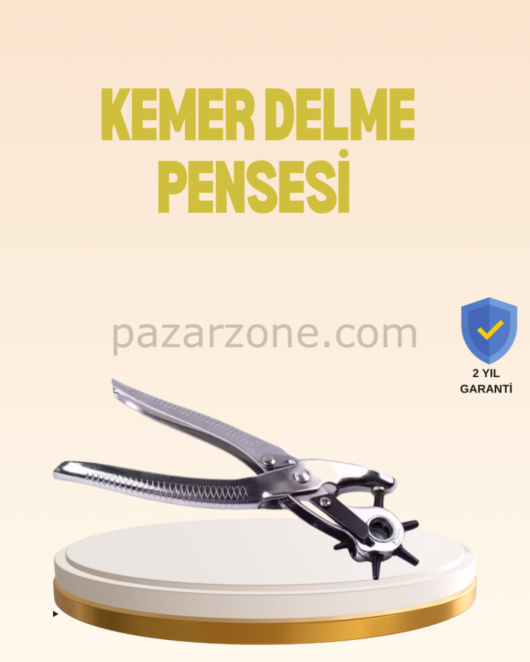 Profesyonel Deri Delme Pensesi Döner Başlıklı Kemer Delici 6 Fonksiyonlu