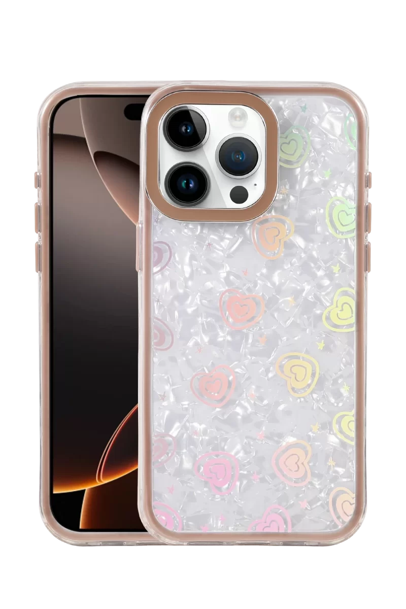 Newface Apple iPhone 16 Pro Lumi Desenli Kapak - Çöl Titanyum