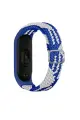 Newface Xiaomi Mi Band 6 Star Kordon - Mavi-Beyaz