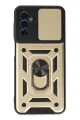 Newface Samsung Galaxy A04S Kılıf Pars Lens Yüzüklü Silikon - Gold