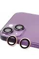 Newface Apple iPhone 15 Plus Raze Metal Kamera Lens - Pembe
