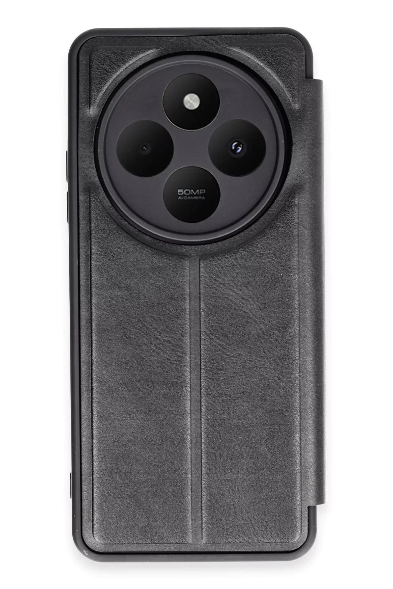 Newface Xiaomi Redmi 14C Kılıf Flip Cover - Siyah