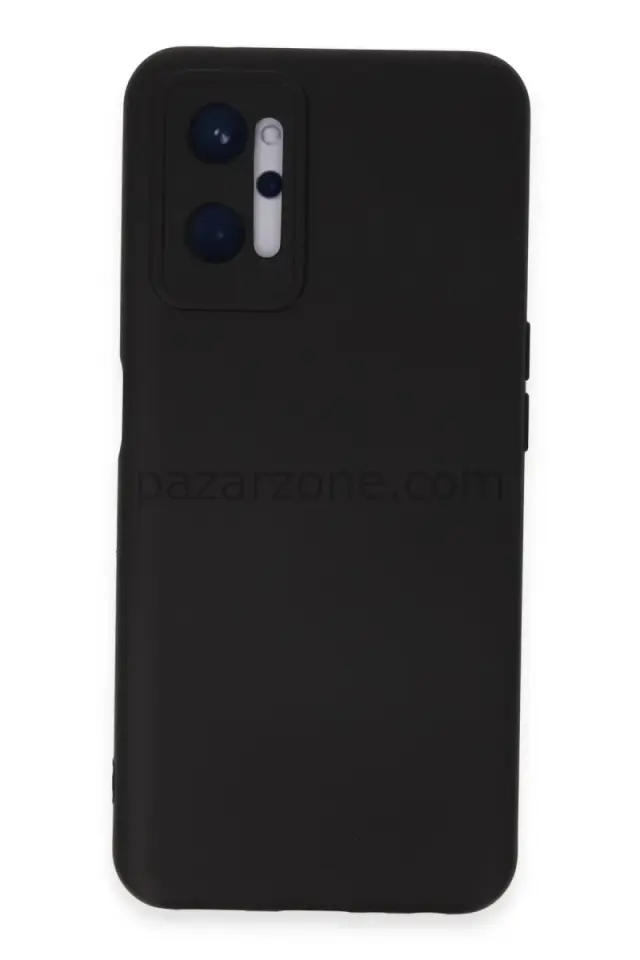Newface Realme 9i 4G Kılıf Nano içi Kadife Silikon - Siyah
