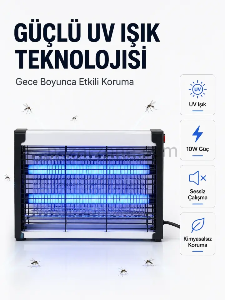 Elektrikli UV Böcek ve Sivrisinek Öldürücü Restoran, Kafe ve Ev Kullanımına Uygun