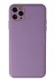 Newface Apple iPhone 11 Pro Max Kılıf Coco Deri Silikon Kapak - Lila