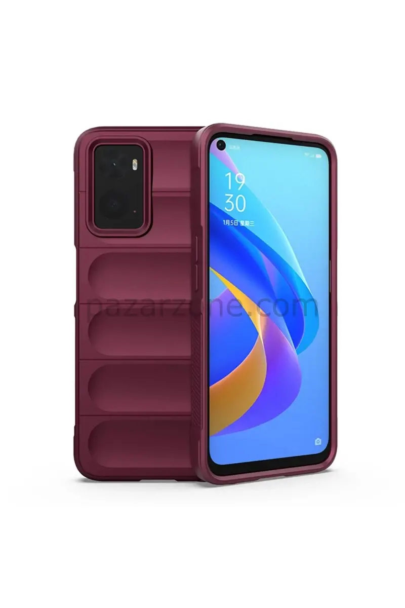 Newface Realme 9i 4G Kılıf Optimum Silikon - Bordo