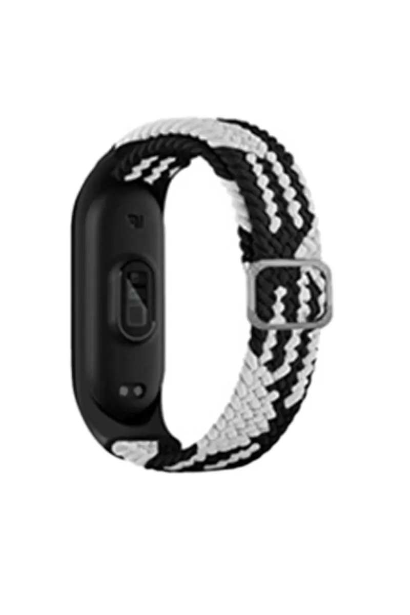 Newface Xiaomi Mi Band 6 Star Kordon - Siyah-Beyaz