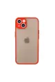 Newface Apple iPhone 14 Kılıf Montreal Silikon Kapak - Kırmızı