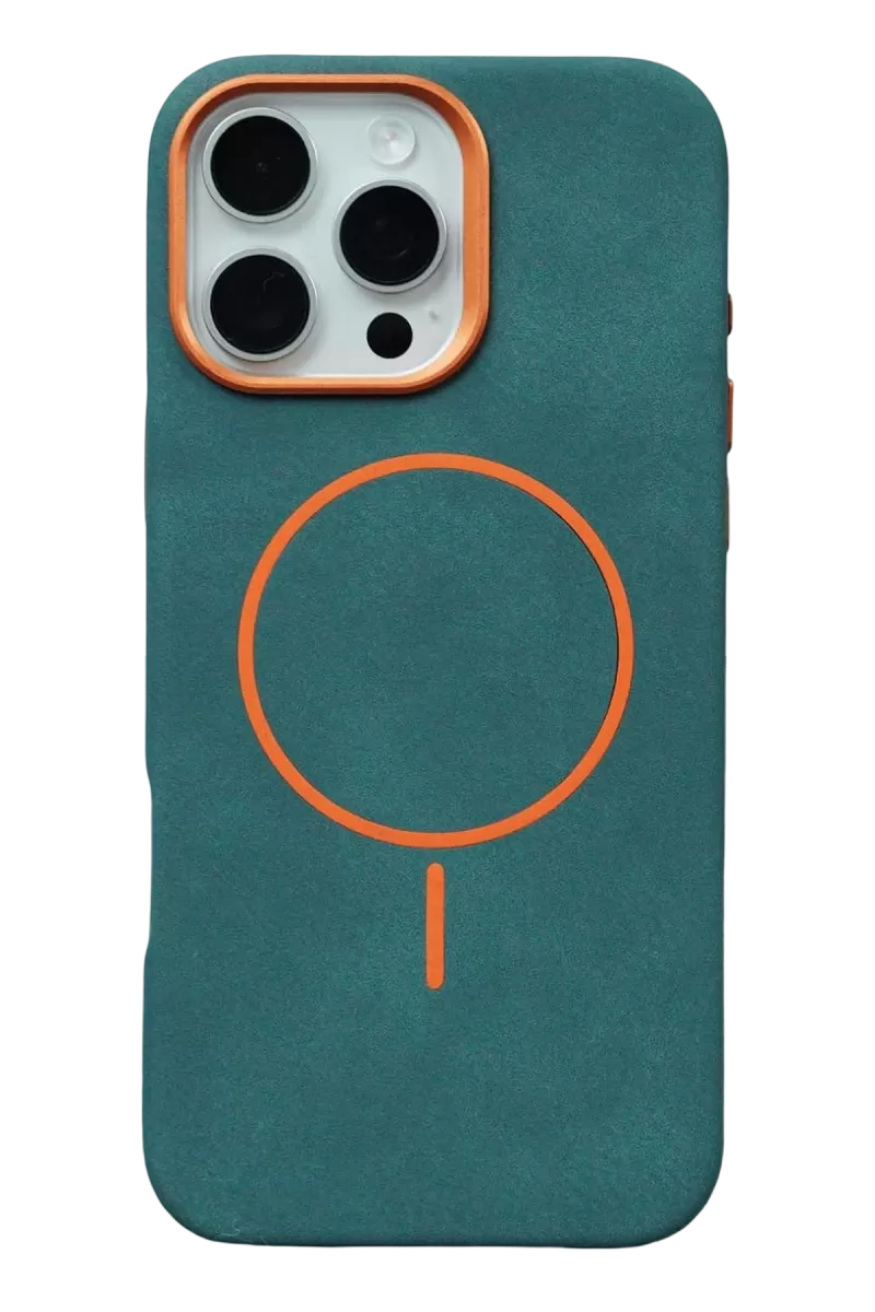 Joko Apple iPhone 15 Pro Max Luno Deri Magsafe Kapak - Yeşil