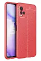 Newface Vivo Y21S Kılıf Auto Focus Kapak - Kırmızı