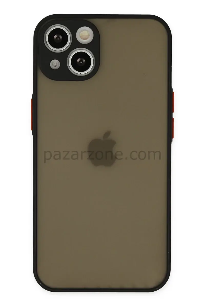 Newface Apple iPhone 14 Kılıf Montreal Silikon Kapak - Siyah