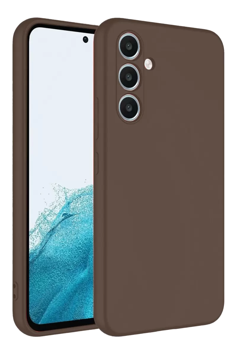 Newface Samsung Galaxy A16 5G Kılıf First Silikon - Kahverengi