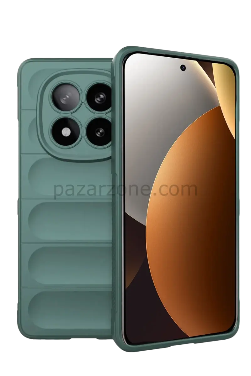 Newface Xiaomi Redmi Note 15 Pro 5G Optimum Silikon - Koyu Yeşil