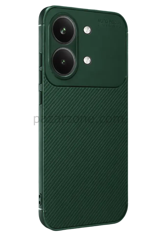 Newface Xiaomi Poco X8 Pro Max Auto Focus Karbon Kapak - Koyu Yeşil