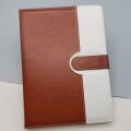 Tarihsiz Ajanda Defter Kahverengi Beyaz Renk