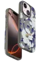 Onegif Apple iPhone 15 Plus Flower Series Magsafe Kapak - Gri