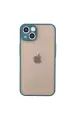 Newface Apple iPhone 14 Kılıf Montreal Silikon Kapak - Yeşil