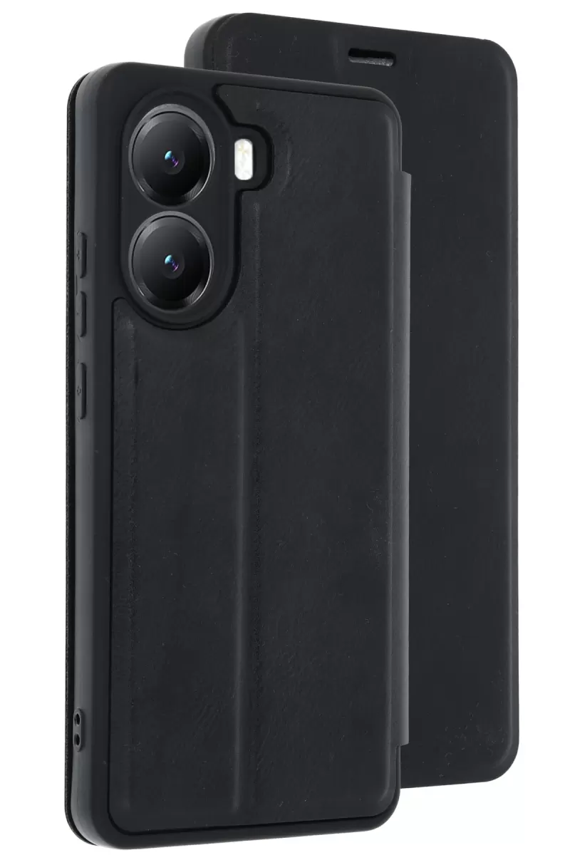 Newface Xiaomi Poco X7 Pro Kılıf Flip Cover - Siyah
