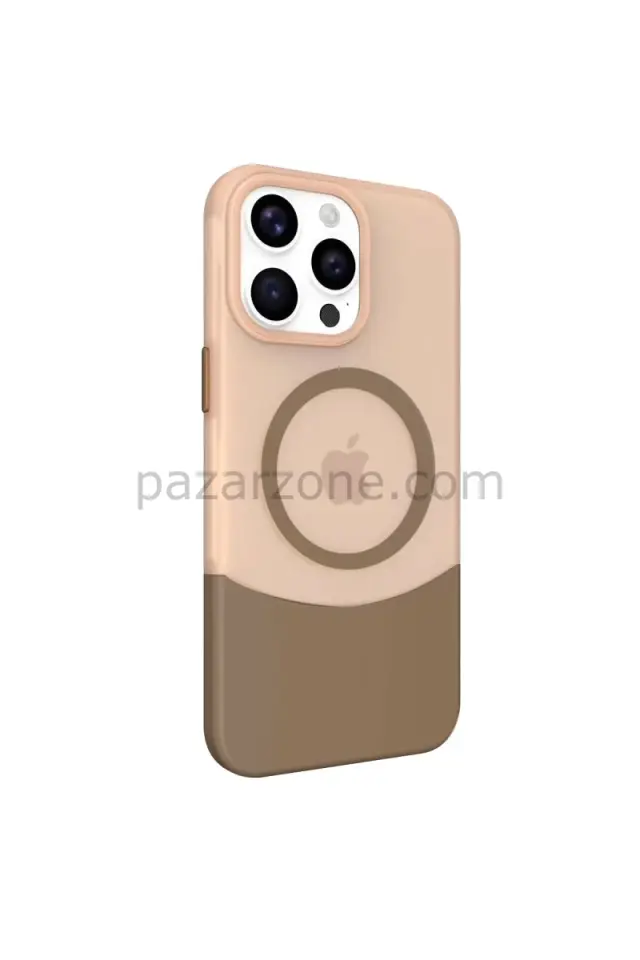 Joko Apple iPhone 15 Pro Max PC Suit Magsafe Kapak - Kahverengi