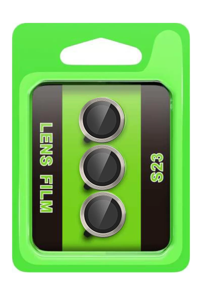 Newface Samsung Galaxy S23 Raze Metal Kamera Lens - Gri