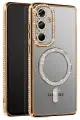 Newface Samsung Galaxy S26 Plus Joke Simli Magneticsafe Kılıf - Gold