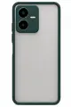 Newface Vivo Y22 2022 Kılıf Montreal Silikon Kapak - Koyu Yeşil