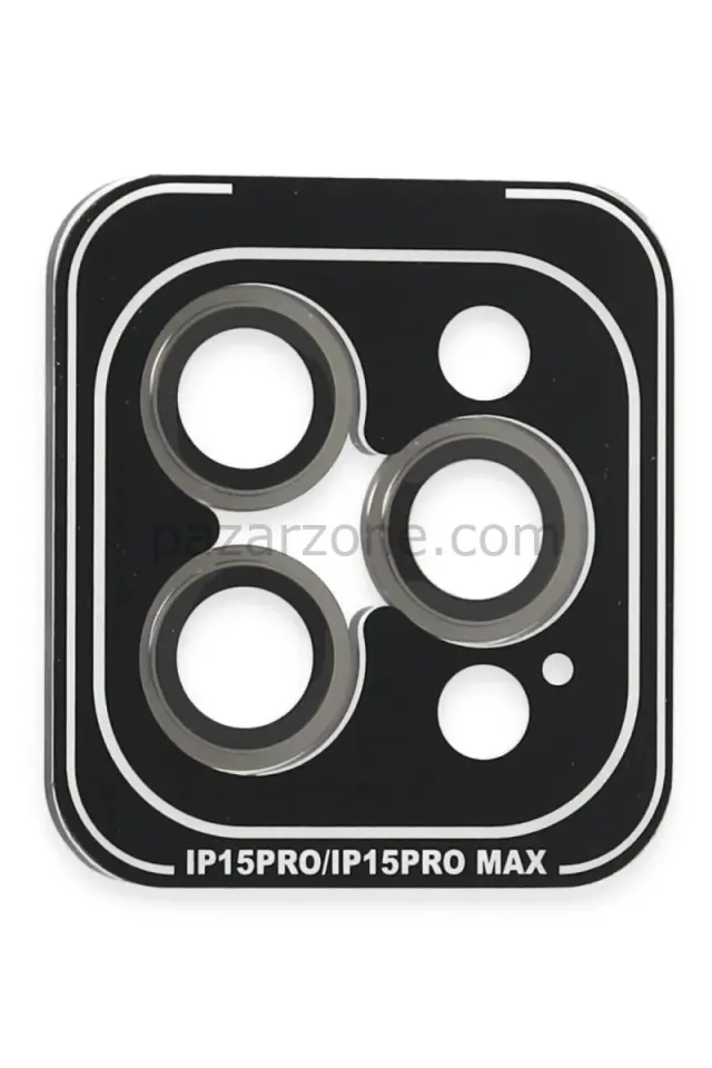 Joko Apple iPhone 15 Pro Max PVD Metal Kamera Lens - Gri
