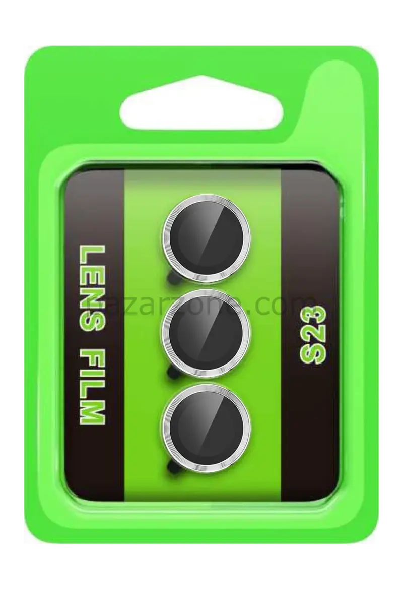 Newface Samsung Galaxy S23 Raze Metal Kamera Lens - Gümüş