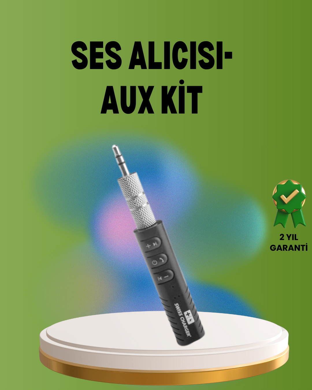 Hızlı Şarjlı Bluetooth Ses Alıcısı – Ev, Araç ve Ofis İçin